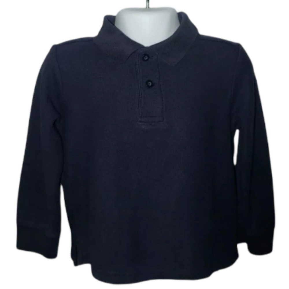 Janie and Jack Boys Navy Blue JJ Classic Polo Shirt Size 2T 2